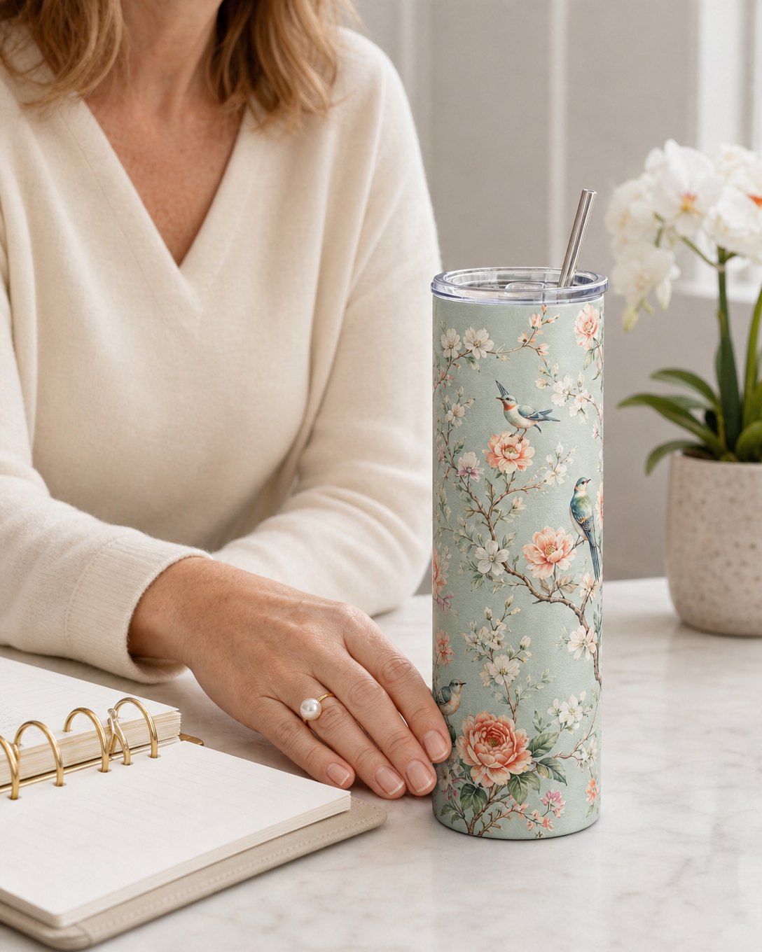 Celadon Aviary Tumbler, image 5