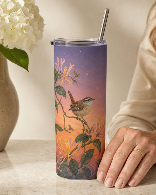 Honeysuckle Wren Tumbler, image 1