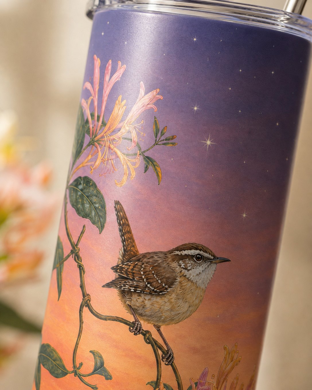 Honeysuckle Wren Tumbler, image 4