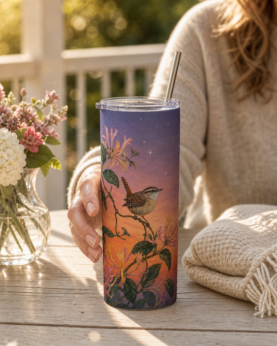Honeysuckle Wren Tumbler, image 5