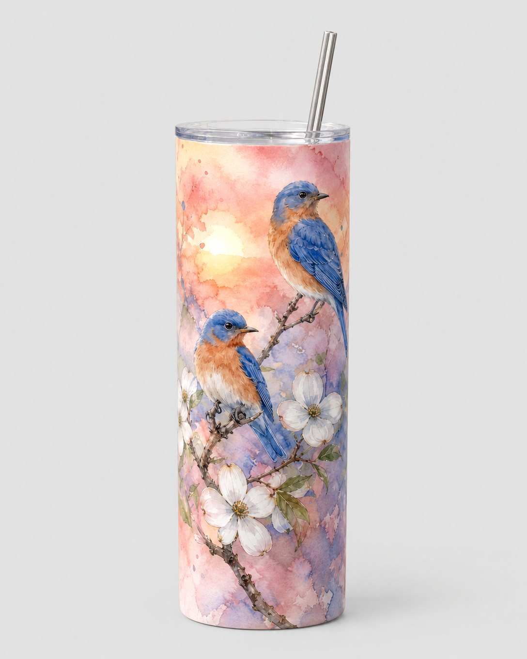 Dogwood Bluebirds Tumbler, image 2