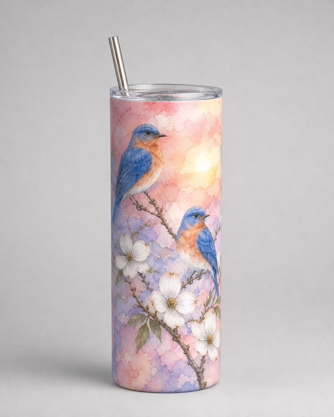 Dogwood Bluebirds Tumbler, image 3