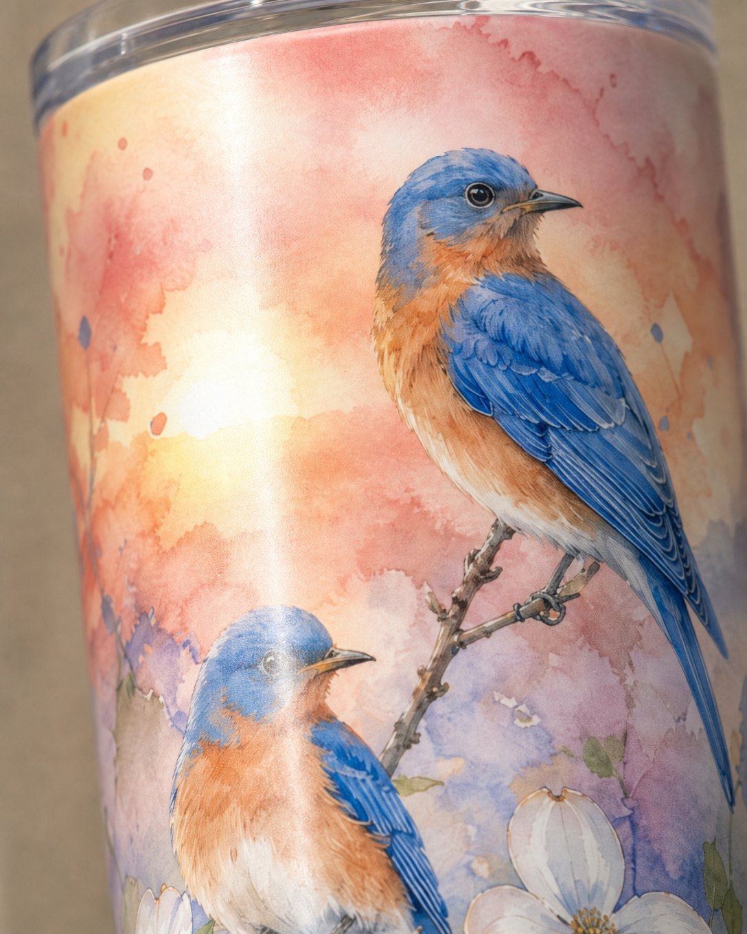 Dogwood Bluebirds Tumbler, image 4