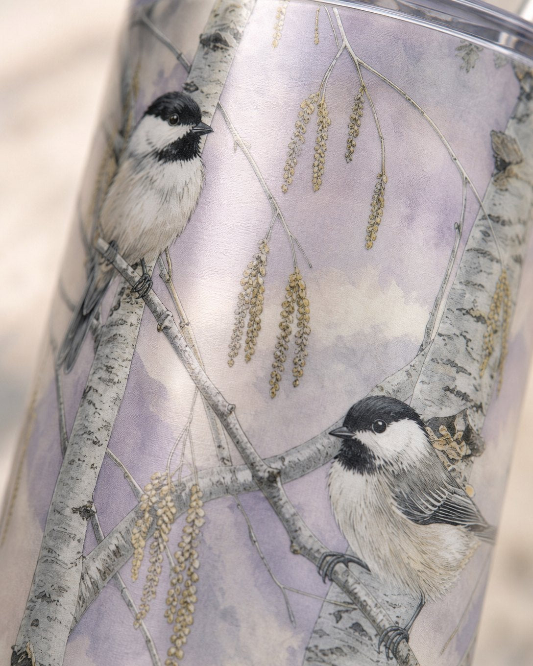 Birch Chickadees Tumbler, image 4