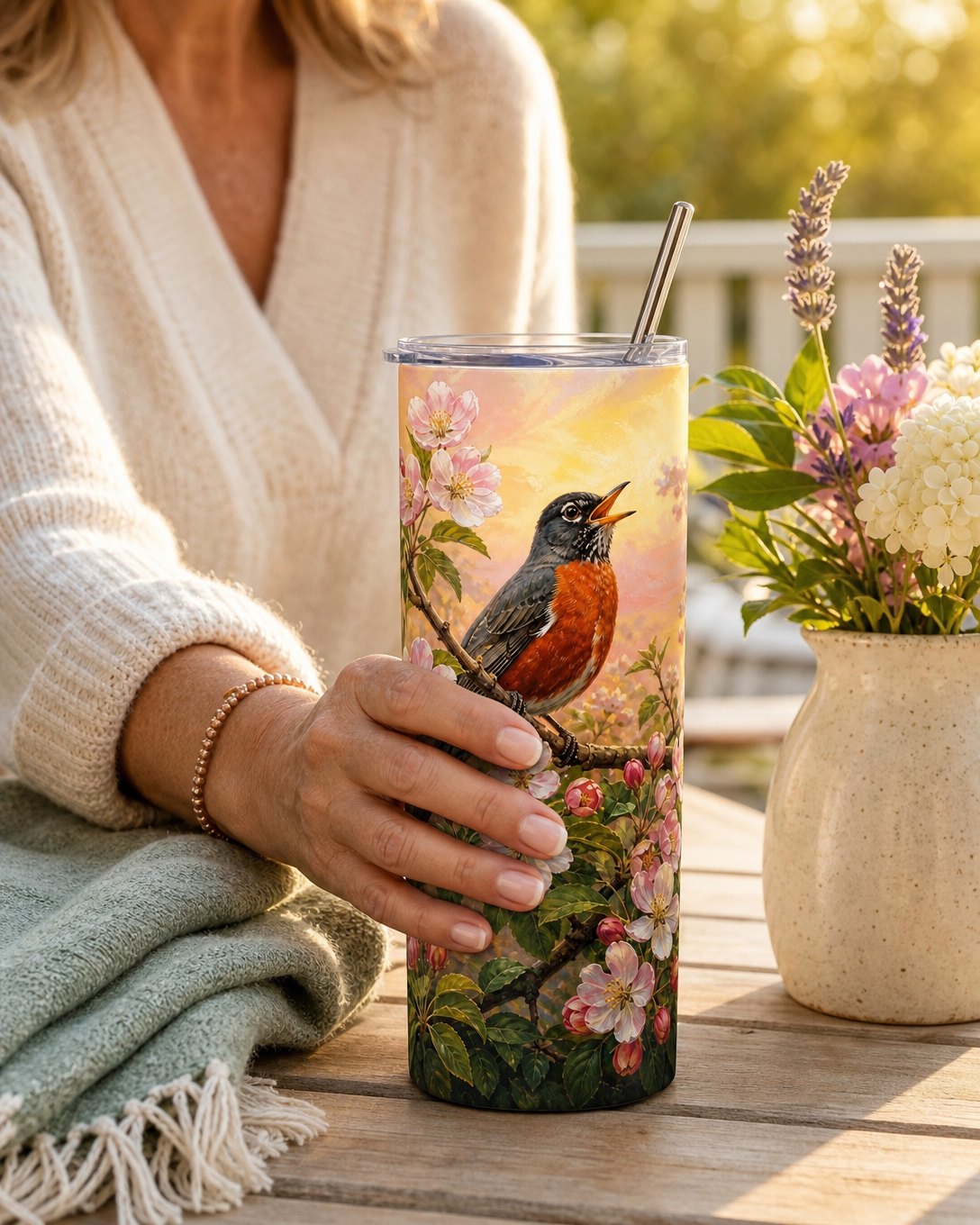 Blossom Robin Tumbler, image 5