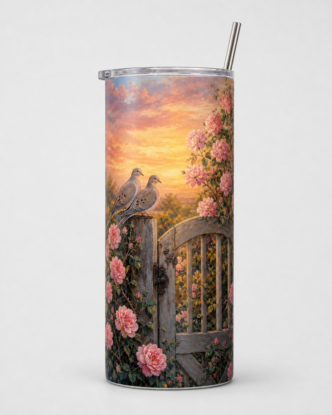 Rose Gate Doves Tumbler, image 2