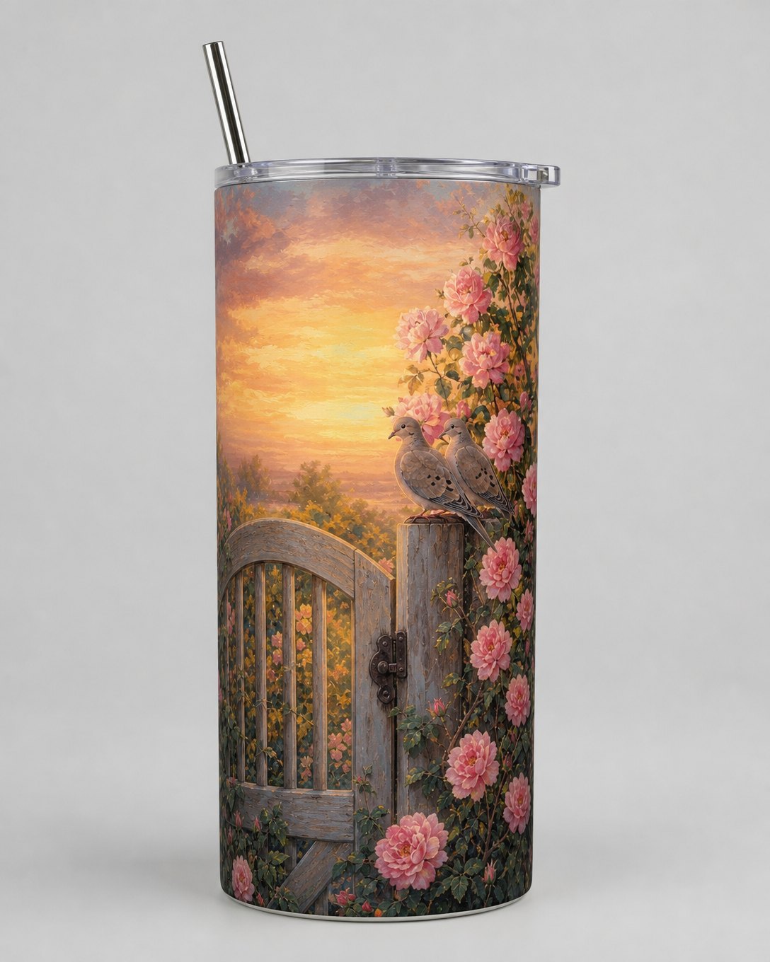 Rose Gate Doves Tumbler, image 3