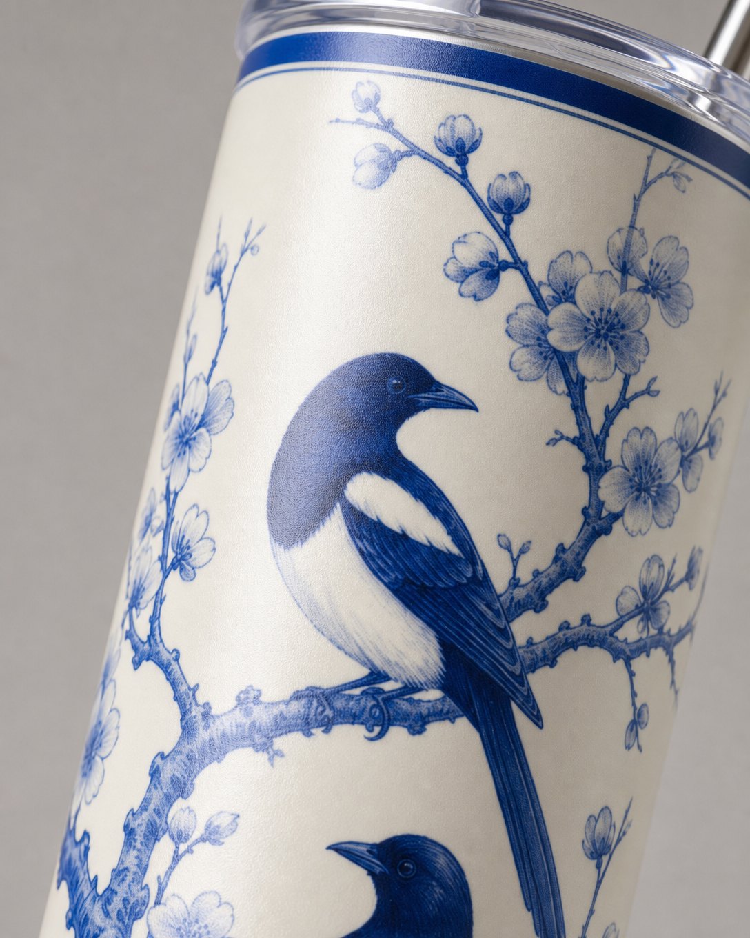 Porcelain Magpies Tumbler, image 4