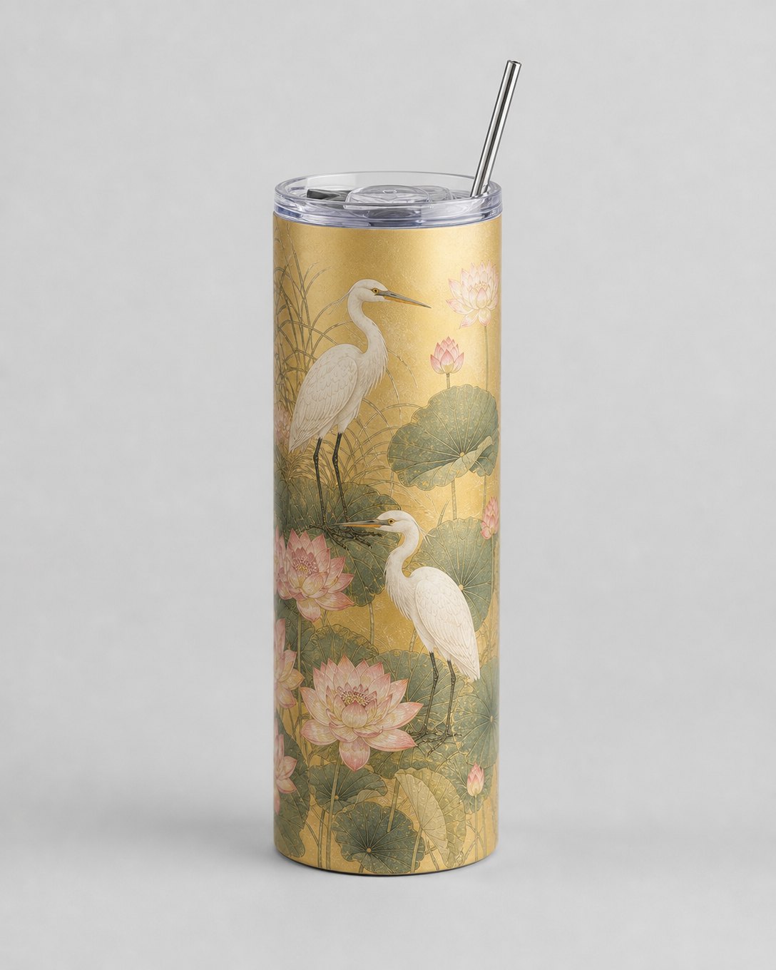 Gilded Egrets Tumbler, image 3