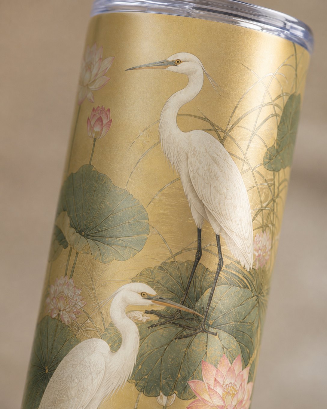 Gilded Egrets Tumbler, image 4