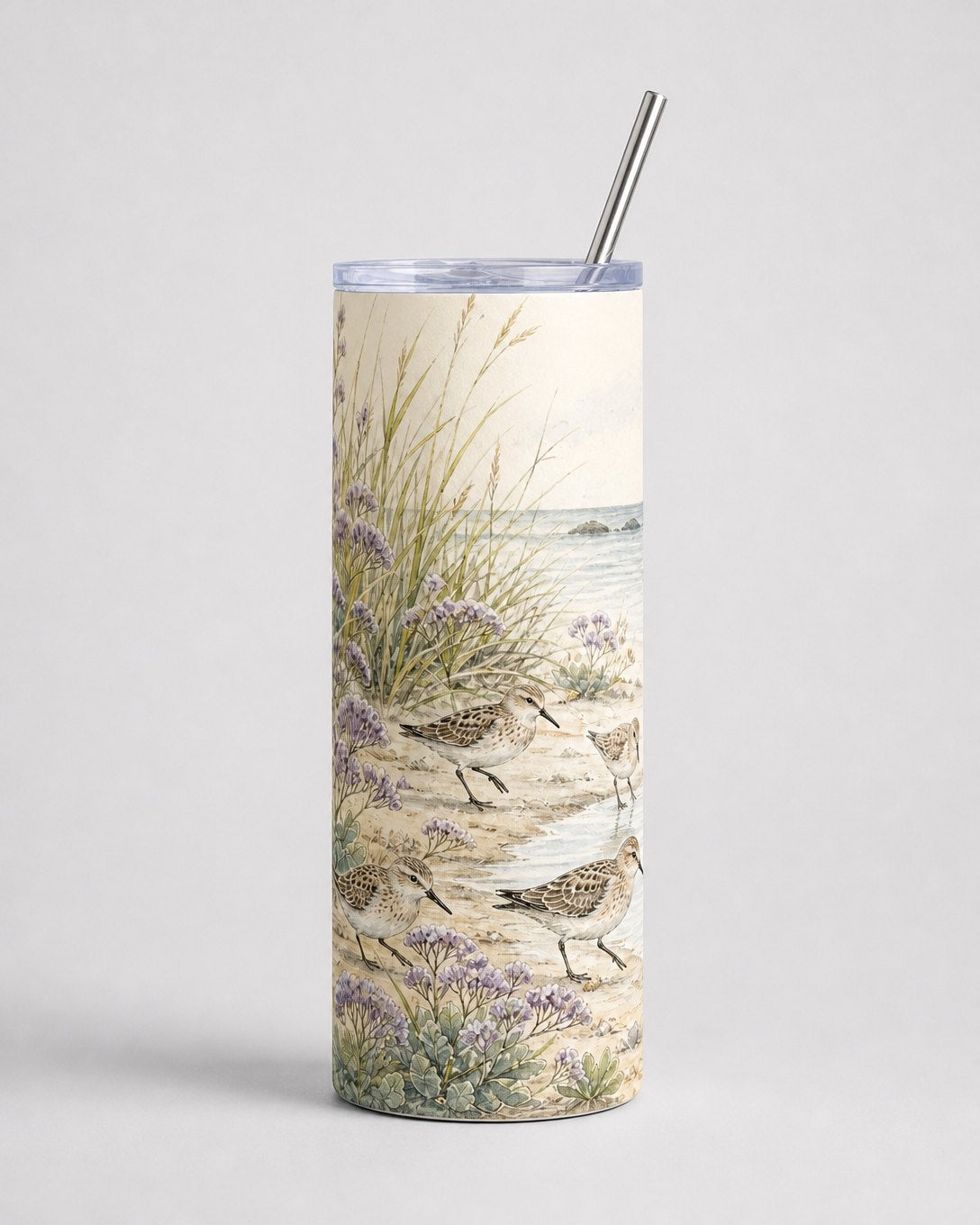 Sea Lavender Sandpipers Tumbler, image 2